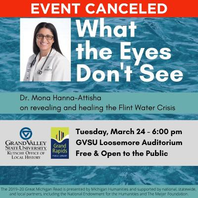 Great Michigan Read and Book Signing: What the Eyes Don't See (CANCELED)